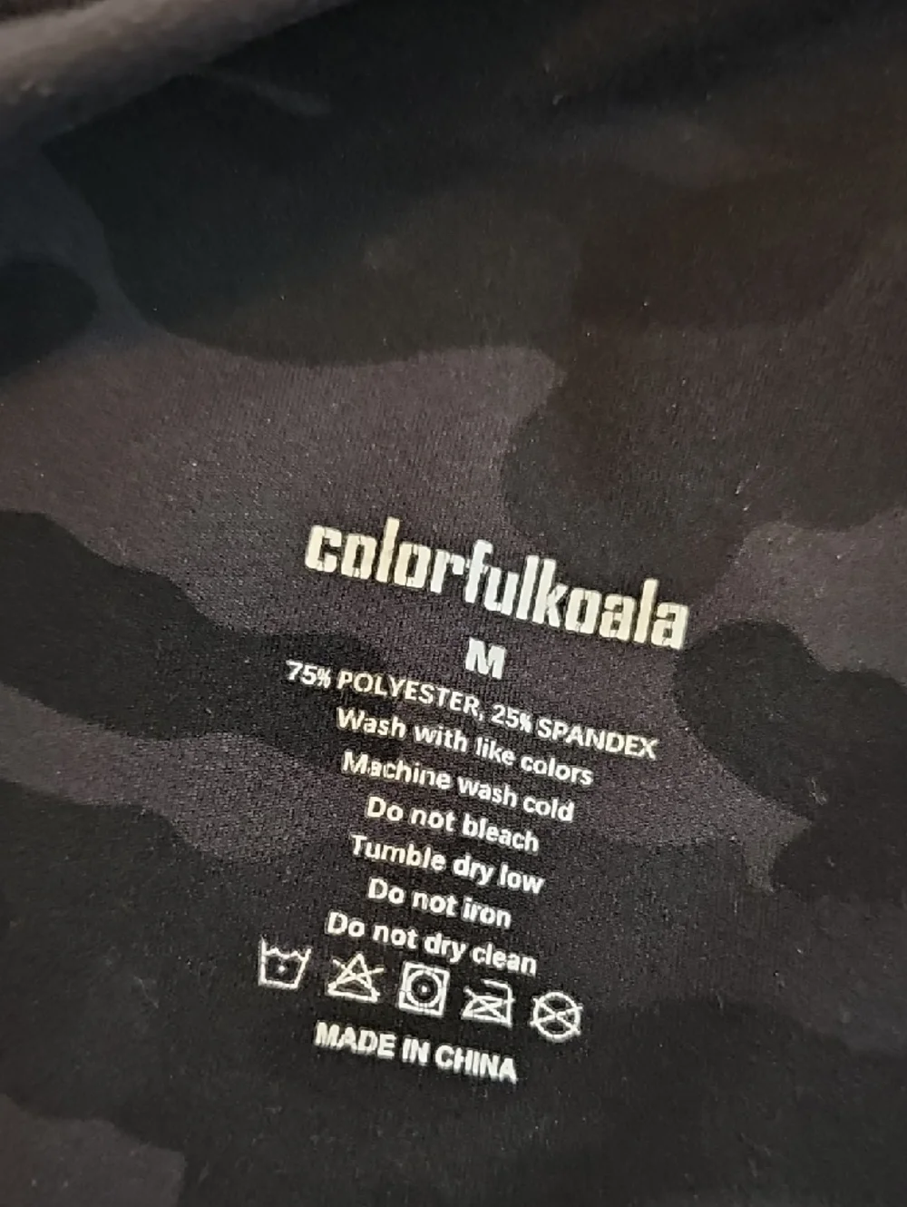 Colorfulkoala Camouflage High Rise Pocket Leggings 25" Womens Medium - Picture 9 of 9